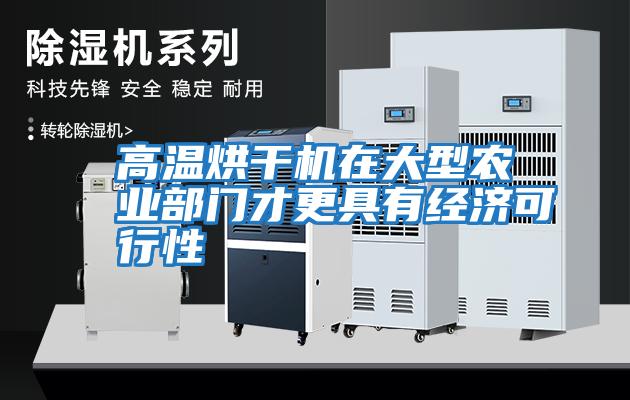 高溫烘干機在大型農業部門才更具有經濟可行性
