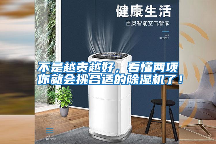 不是越貴越好，看懂兩項你就會挑合適的除濕機了！