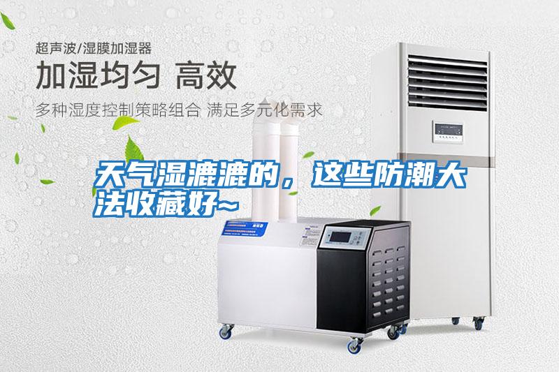 天氣濕漉漉的，這些防潮大法收藏好~