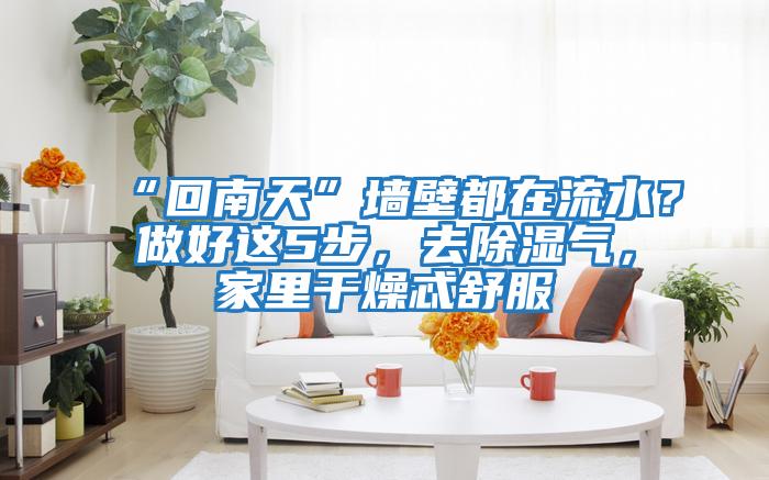 “回南天”墻壁都在流水？做好這5步，去除濕氣，家里干燥忒舒服
