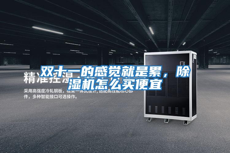 雙十一的感覺就是累，除濕機(jī)怎么買便宜