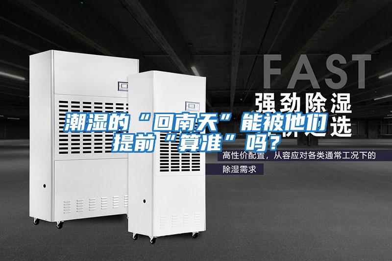潮濕的“回南天”能被他們提前“算準”嗎？