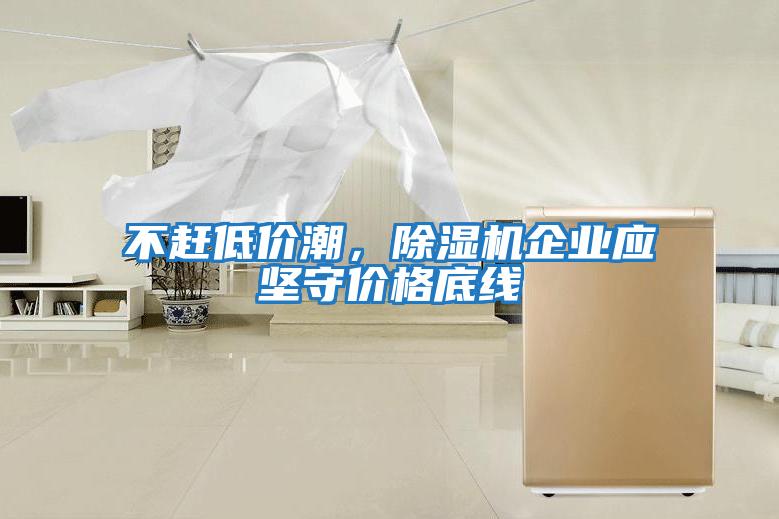 不趕低價潮，除濕機企業應堅守價格底線