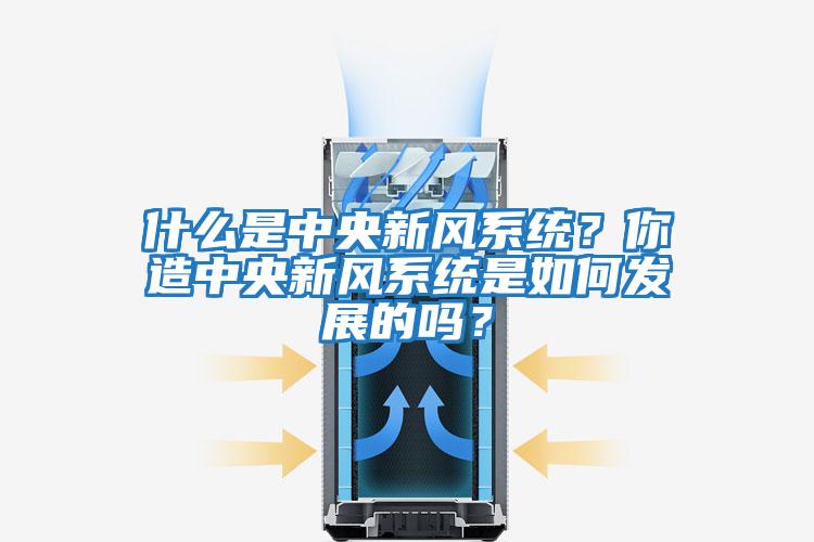 什么是中央新風系統(tǒng)？你造中央新風系統(tǒng)是如何發(fā)展的嗎？