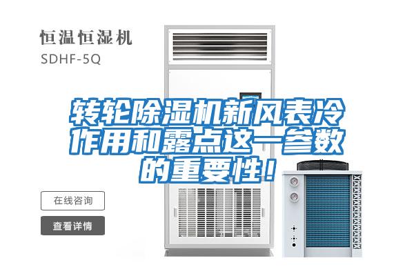 轉輪除濕機新風表冷作用和露點這一參數(shù)的重要性！