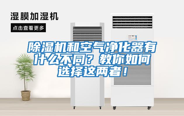 除濕機和空氣凈化器有什么不同？教你如何選擇這兩者！