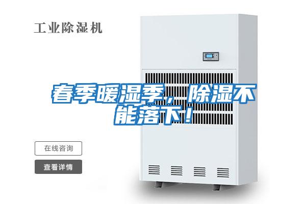 春季暖濕季，除濕不能落下！