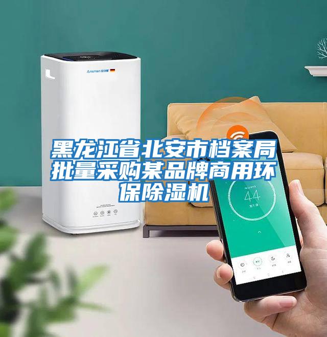 黑龍江省北安市檔案局批量采購某品牌商用環保除濕機