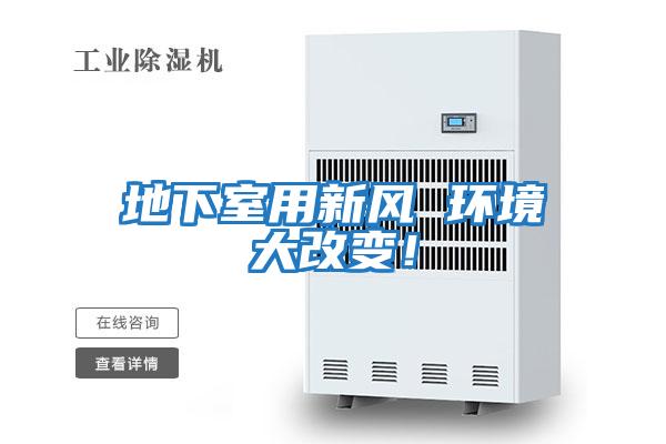 地下室用新風 環境大改變！