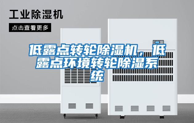 低露點轉輪除濕機，低露點環境轉輪除濕系統