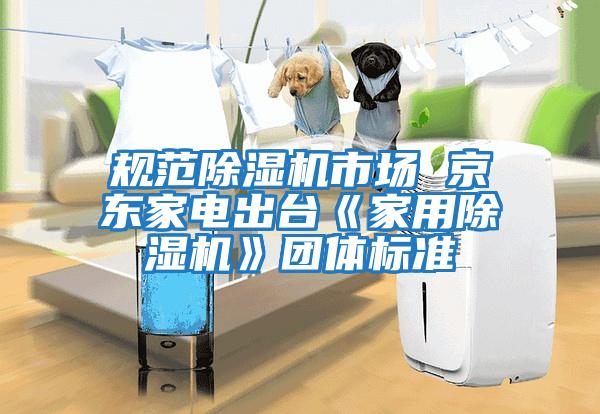 規范除濕機市場 京東家電出臺《家用除濕機》團體標準