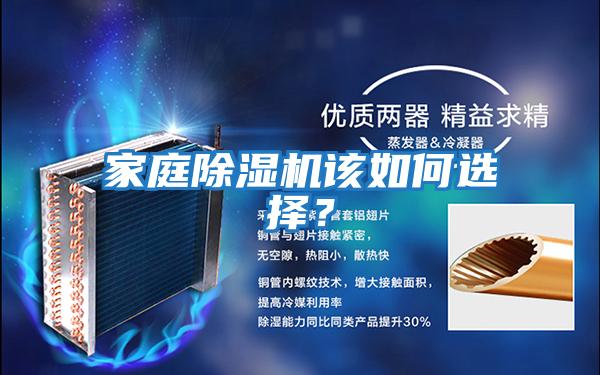 家庭除濕機該如何選擇？