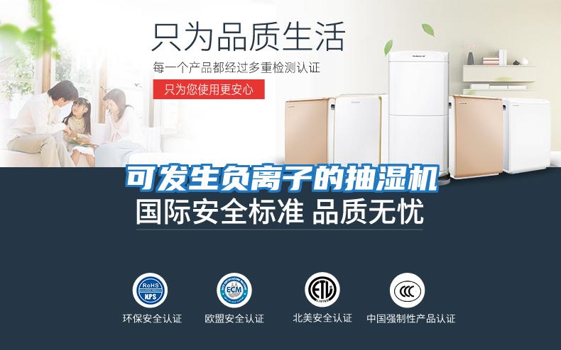 可發生負離子的抽濕機