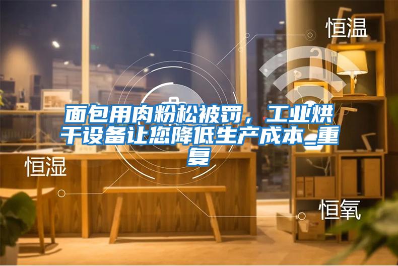 面包用肉粉松被罰，工業烘干設備讓您降低生產成本_重復