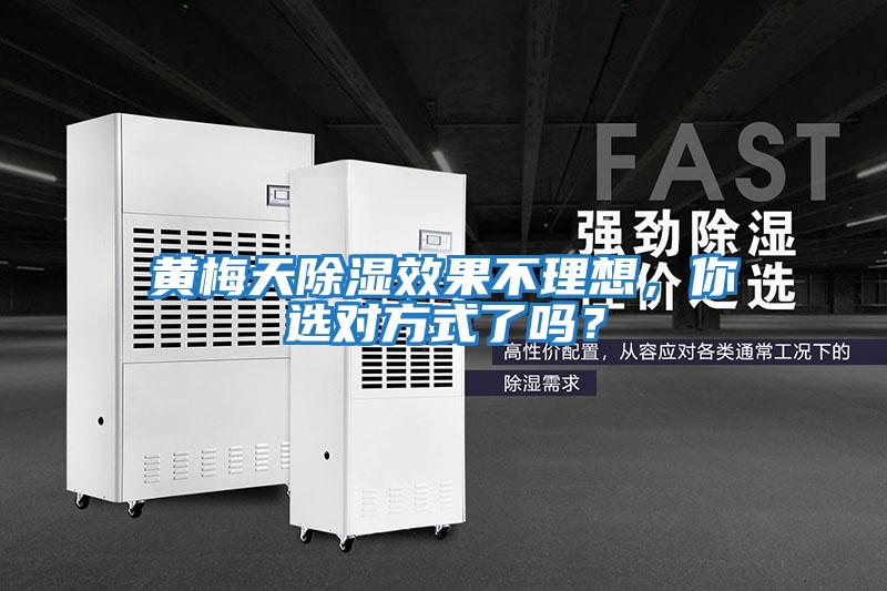 黃梅天除濕效果不理想，你選對方式了嗎？