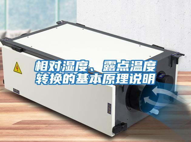 相對濕度、露點溫度轉換的基本原理說明