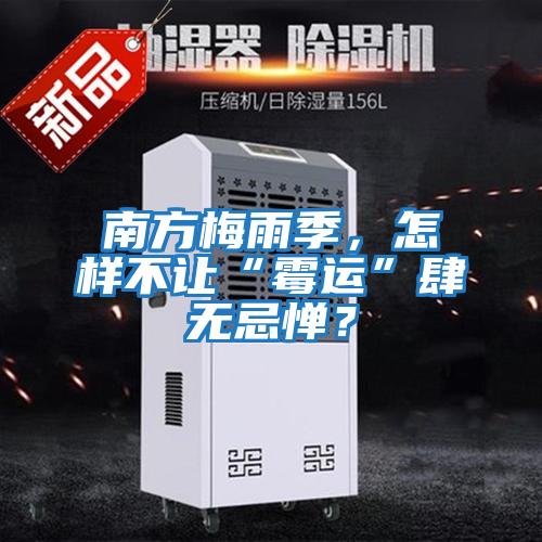 南方梅雨季，怎樣不讓“霉運”肆無忌憚？