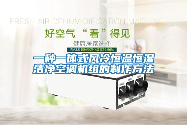 一種一體式風冷恒溫恒濕潔凈空調機組的制作方法