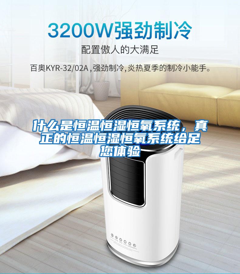 什么是恒溫恒濕恒氧系統，真正的恒溫恒濕恒氧系統給足您體驗