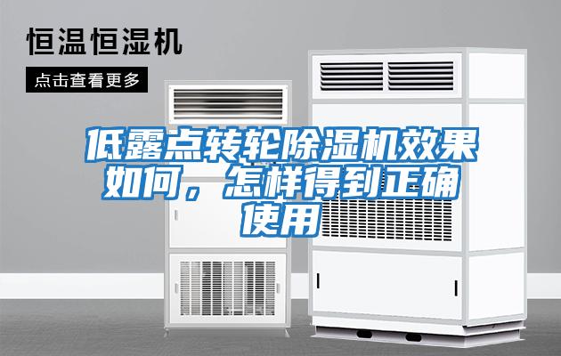 低露點轉輪除濕機效果如何，怎樣得到正確使用