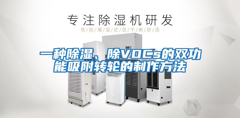 一種除濕、除VOCs的雙功能吸附轉輪的制作方法