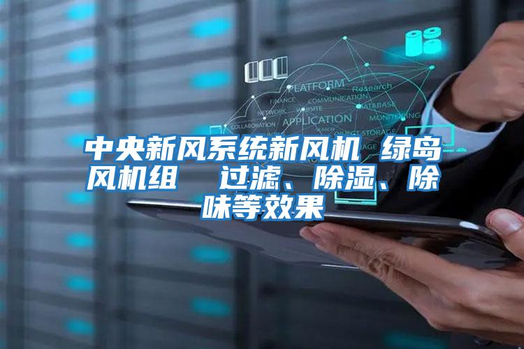 中央新風(fēng)系統(tǒng)新風(fēng)機(jī) 綠島風(fēng)機(jī)組  過濾、除濕、除味等效果