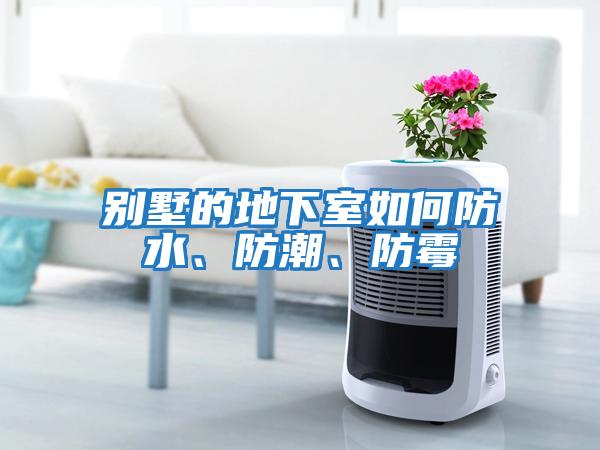 別墅的地下室如何防水、防潮、防霉