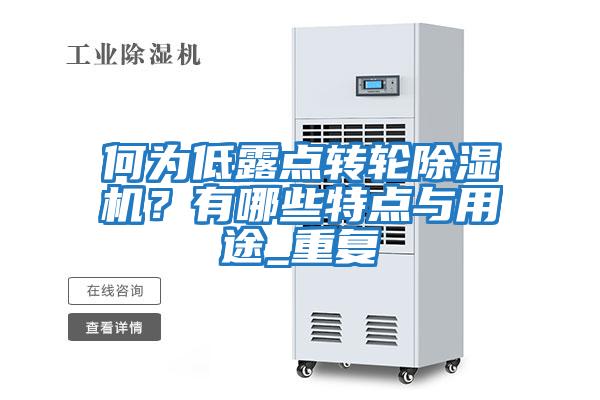 何為低露點轉(zhuǎn)輪除濕機？有哪些特點與用途_重復(fù)