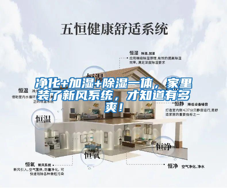 凈化+加濕+除濕一體，家里裝了新風系統，才知道有多爽！