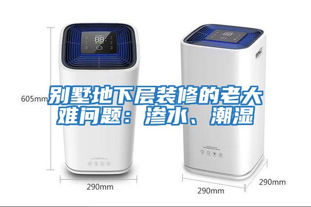 別墅地下層裝修的老大難問(wèn)題：滲水、潮濕