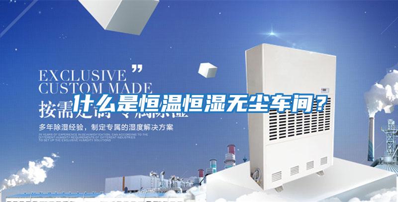 什么是恒溫恒濕無塵車間？