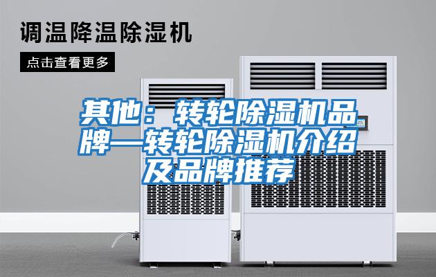 其他：轉(zhuǎn)輪除濕機品牌—轉(zhuǎn)輪除濕機介紹及品牌推薦