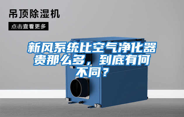新風系統比空氣凈化器貴那么多，到底有何不同？