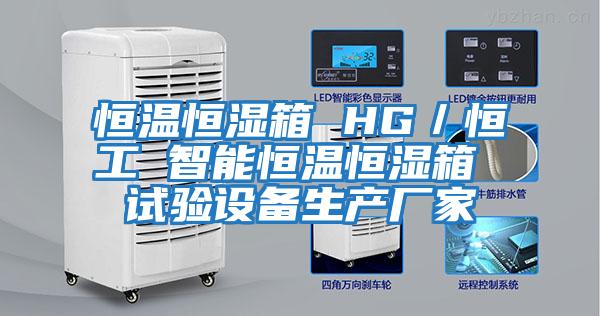恒溫恒濕箱 HG／恒工 智能恒溫恒濕箱 試驗設備生產廠家