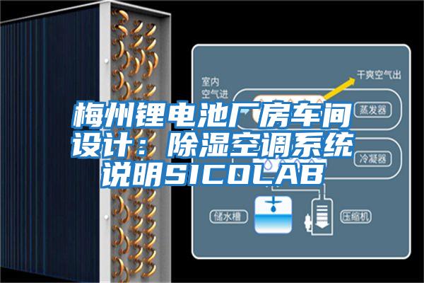 梅州鋰電池廠房車間設計：除濕空調系統說明SICOLAB