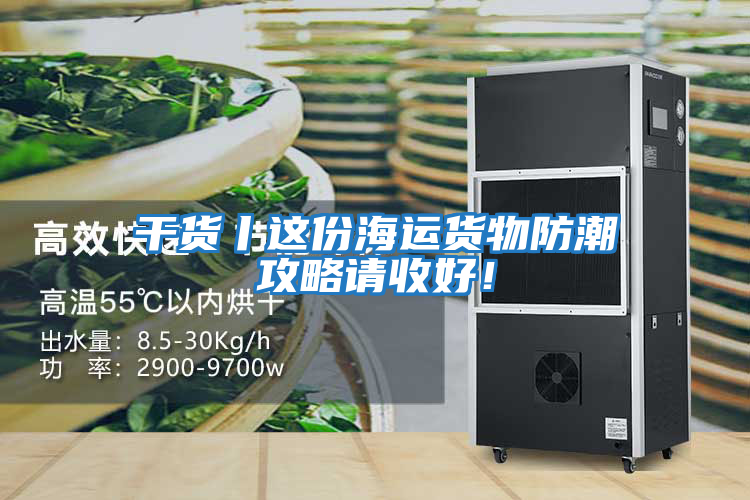 干貨丨這份海運貨物防潮攻略請收好！