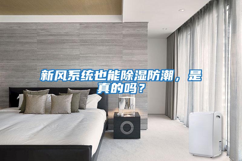 新風系統也能除濕防潮，是真的嗎？