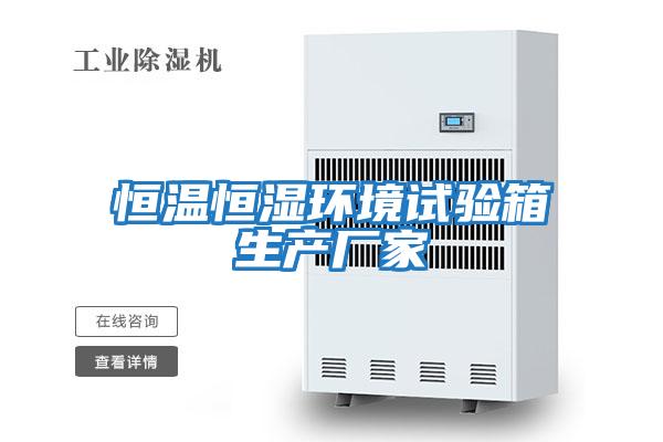 恒溫恒濕環境試驗箱生產廠家