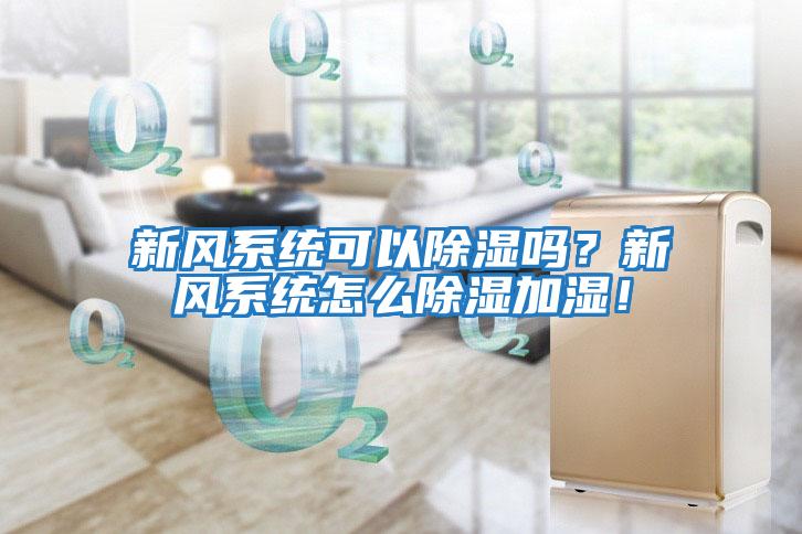 新風系統可以除濕嗎？新風系統怎么除濕加濕！