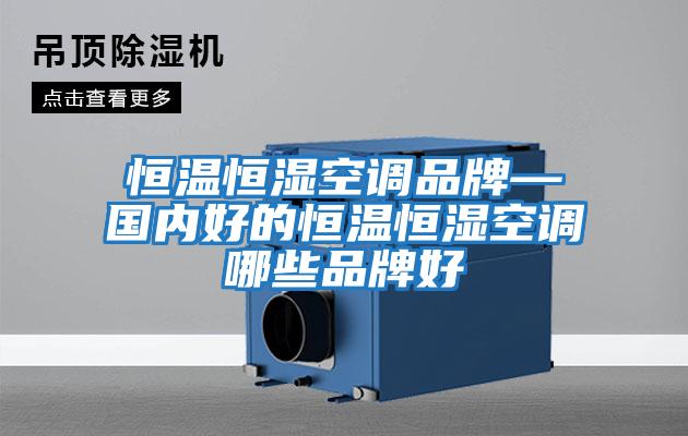 恒溫恒濕空調品牌—國內好的恒溫恒濕空調哪些品牌好