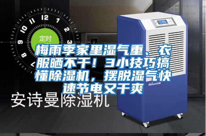 梅雨季家里濕氣重、衣服曬不干！3小技巧搞懂除濕機，擺脫濕氣快速節(jié)電又干爽