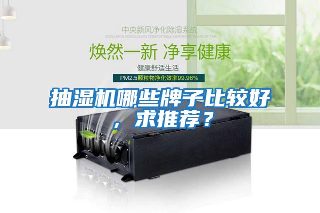 抽濕機(jī)哪些牌子比較好，求推薦？