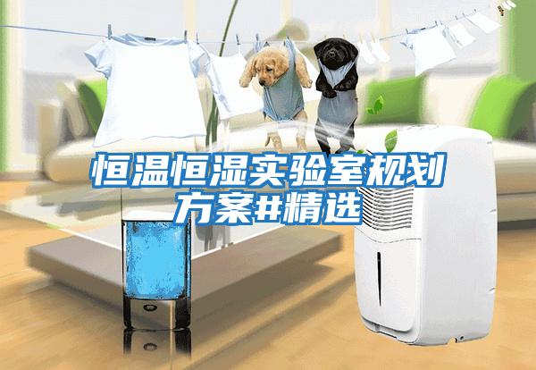 恒溫恒濕實驗室規劃方案#精選