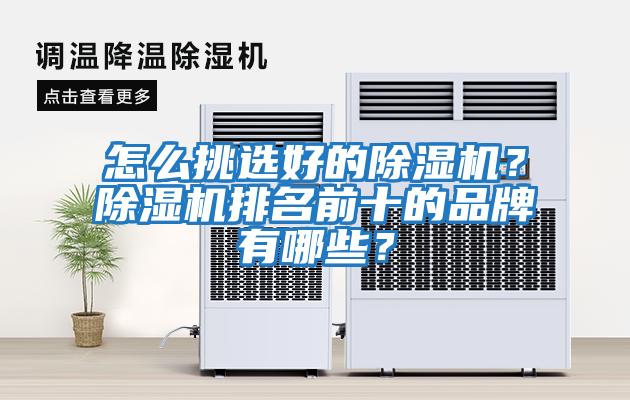 怎么挑選好的除濕機？除濕機排名前十的品牌有哪些？