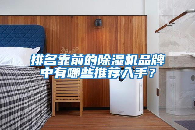 排名靠前的除濕機品牌中有哪些推薦入手？