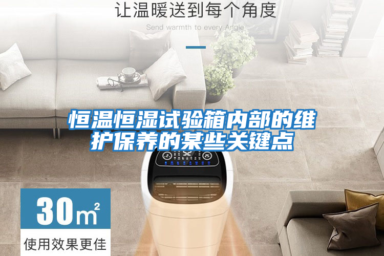 恒溫恒濕試驗箱內部的維護保養(yǎng)的某些關鍵點