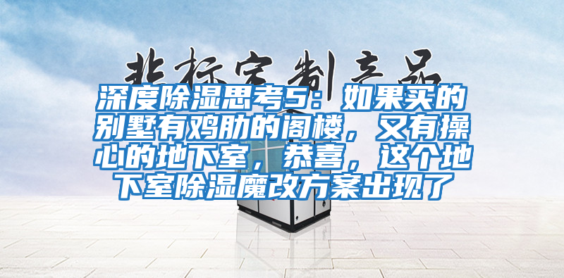 深度除濕思考5：如果買的別墅有雞肋的閣樓，又有操心的地下室，恭喜，這個地下室除濕魔改方案出現(xiàn)了