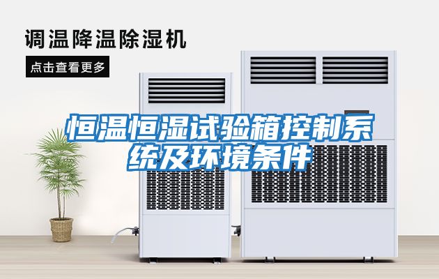 恒溫恒濕試驗箱控制系統及環境條件
