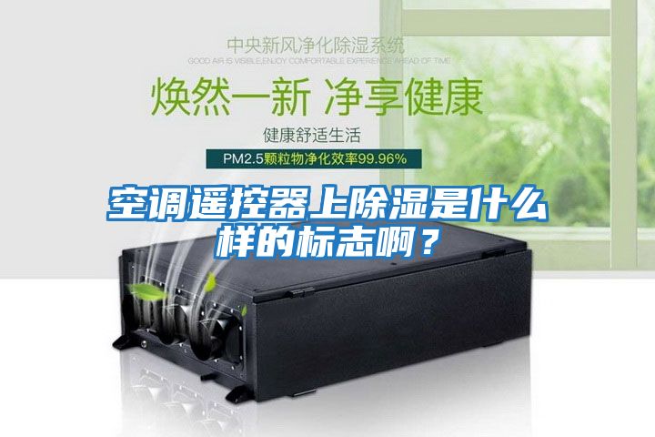 空調(diào)遙控器上除濕是什么樣的標志啊？