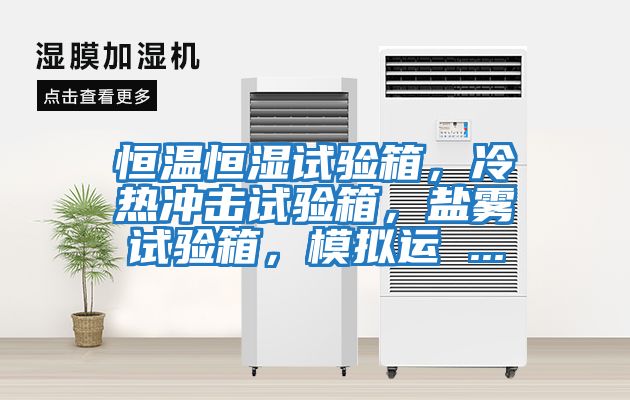 恒溫恒濕試驗箱，冷熱沖擊試驗箱，鹽霧試驗箱，模擬運 ...